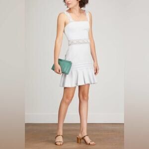 Jonathan Simkhai Flora‎ Macrame Strap Mini Dress cotton